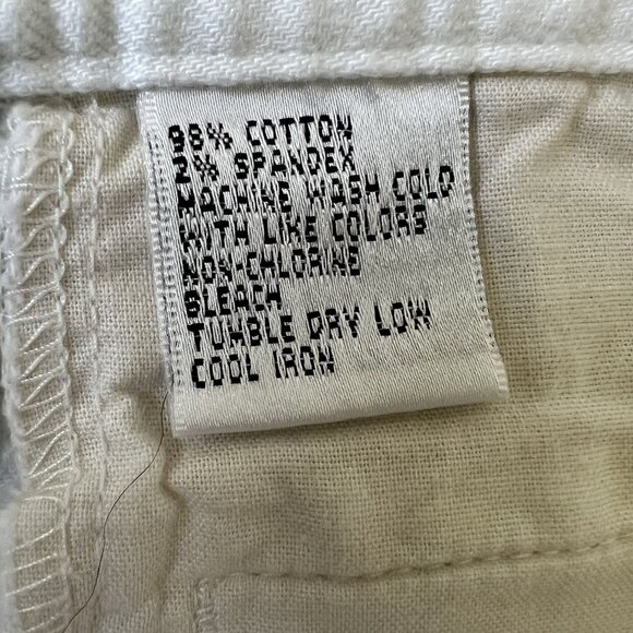 Talbots Womens 12P Winter White Boot Cut Gentle Stretch Pants Clean Girl  Jeans - Picture 12 of 13